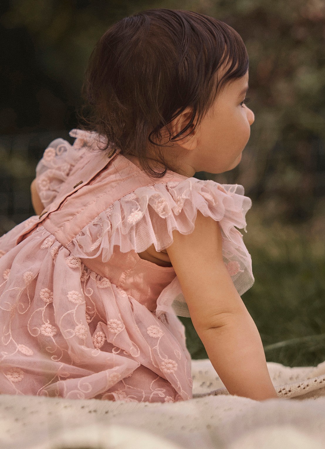 Lil 'Atelier NBFFeya tuniekjurk met tule - detail 2 roze