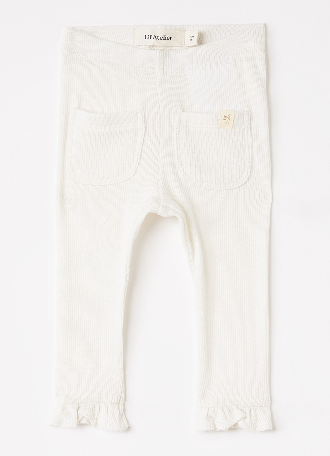 Lil 'Atelier NBFFrijo legging - voorkant 3 gebroken wit