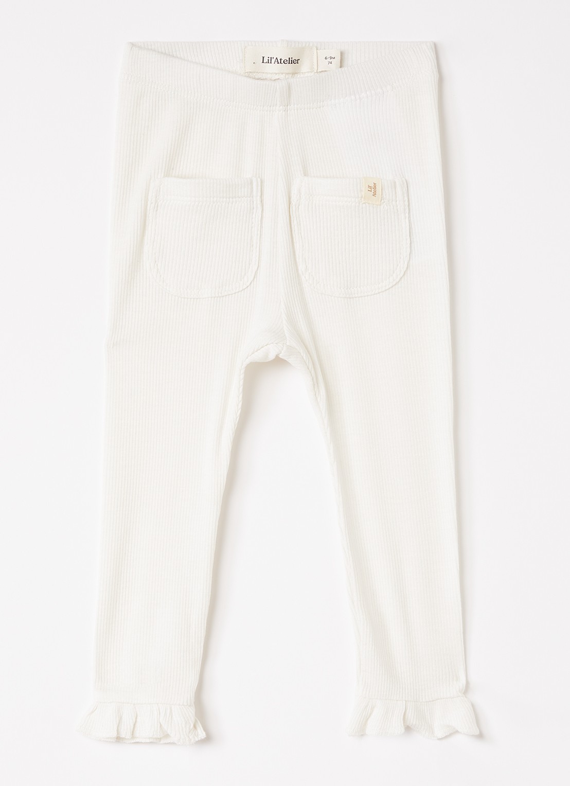 Lil 'Atelier NBFFrijo legging - voorkant 5 gebroken wit