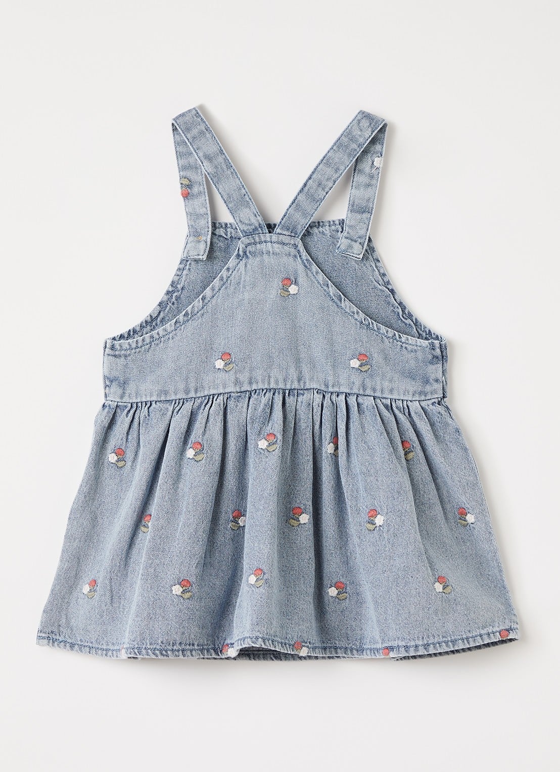 Lil 'Atelier NBFFunda jurk van denim - voorkant 2 jeans