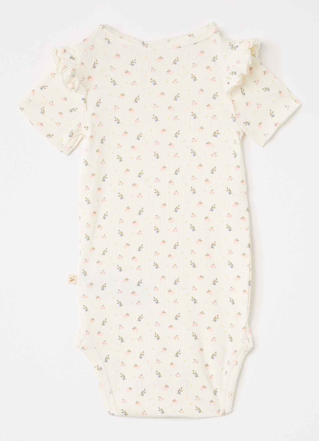 Lil 'Atelier NBFGago Kik romper in  katoenblend - voorkant 2 gebroken wit