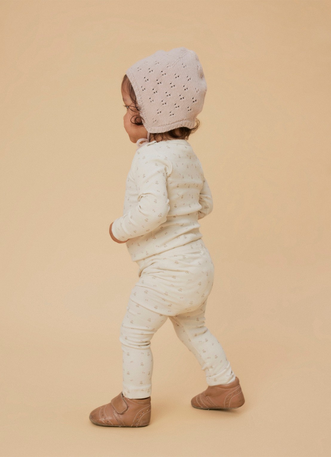 Lil 'Atelier NBFGago legging met print - detail 2 taupe
