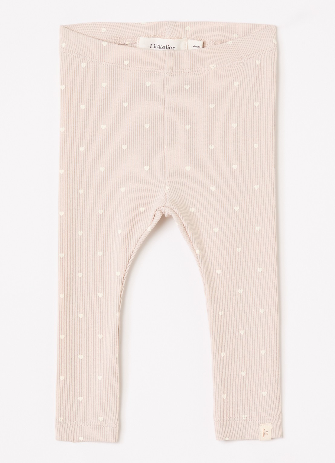 Lil 'Atelier NBFGago legging met print - voorkant 3 taupe