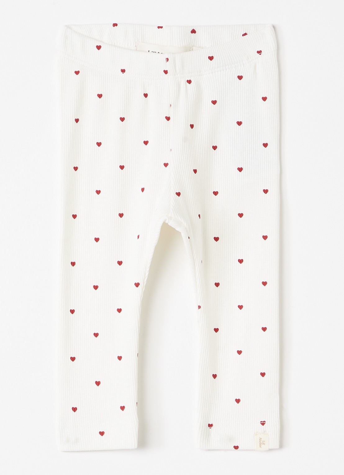 Lil 'Atelier NBFGago legging met print - voorkant 2 gebroken wit
