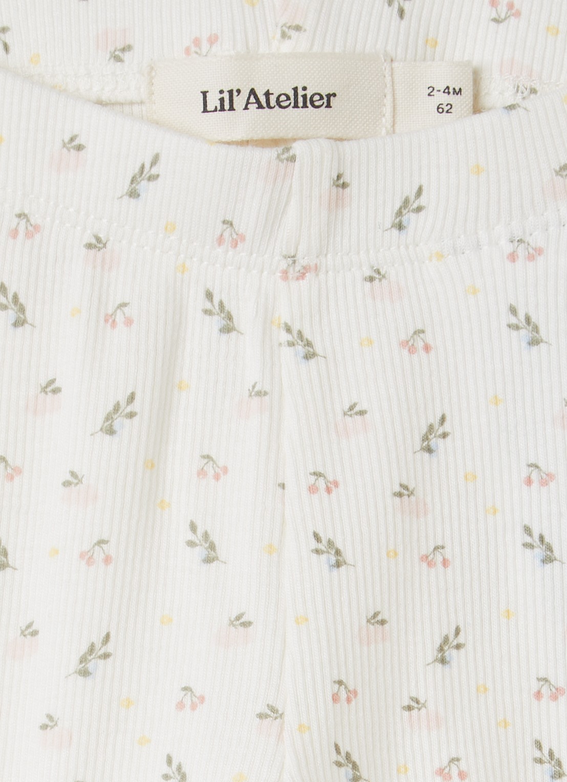 Lil 'Atelier NBFGago legging met print - detail gebroken wit