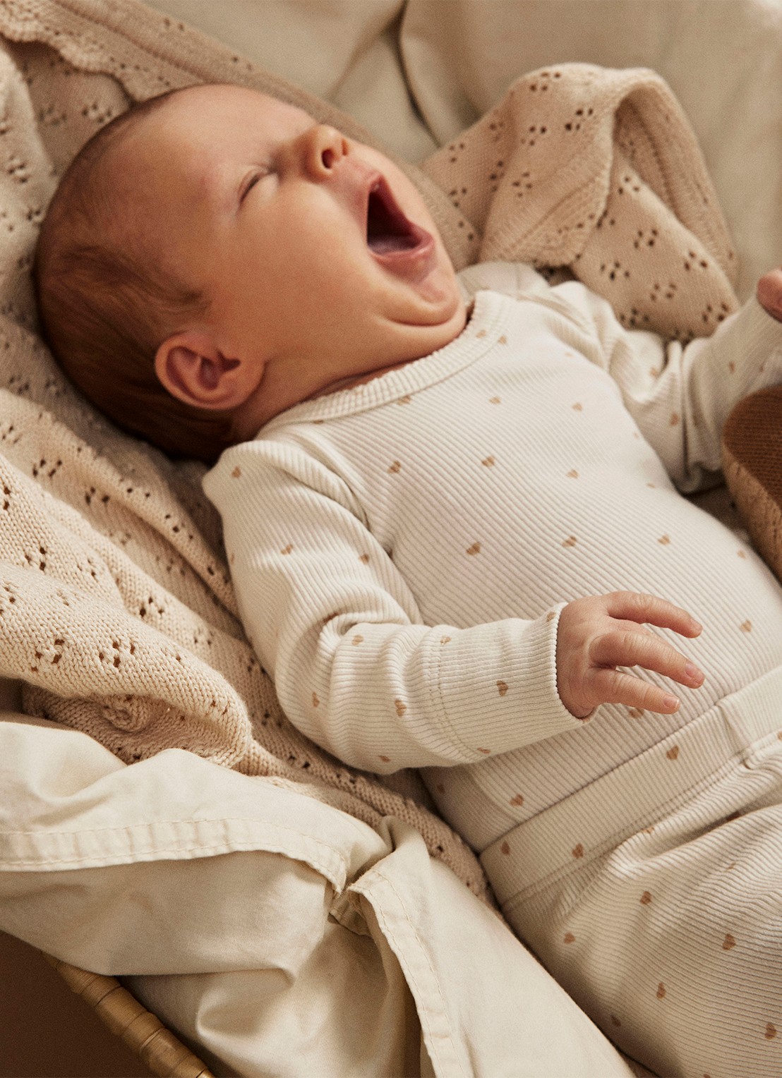 Lil 'Atelier NBFGago romper in  katoenblend - voorkant 2 ivoor