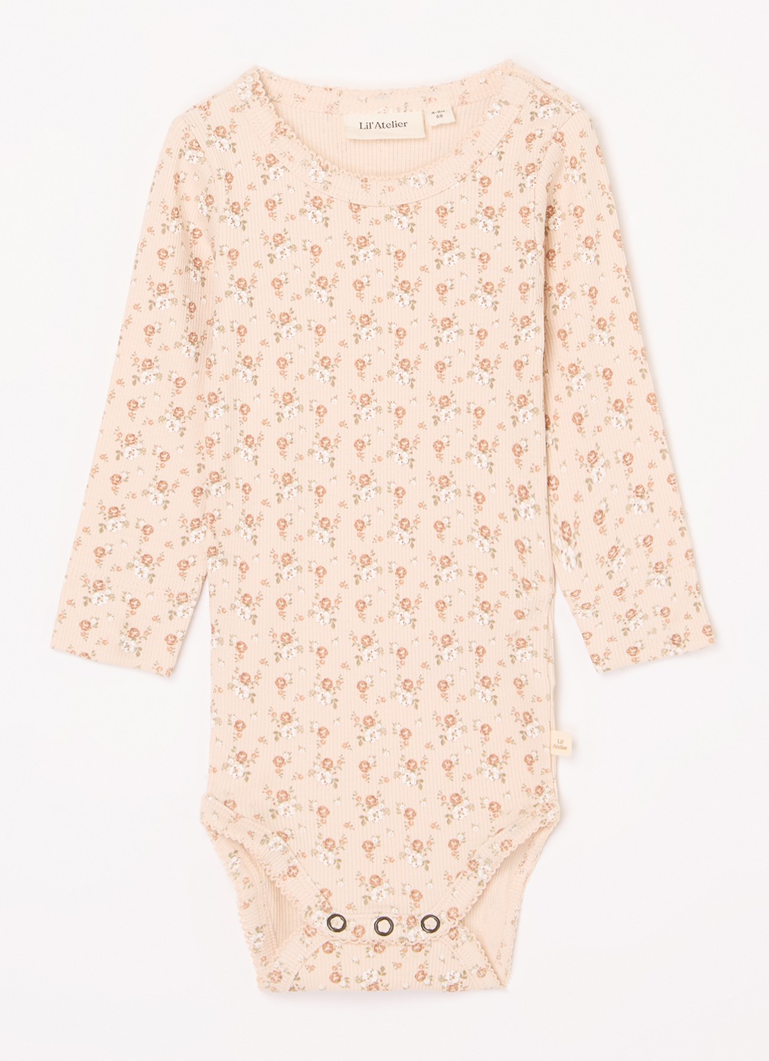 Lil 'Atelier NBFGago romper in  katoenblend - voorkant lichtroze