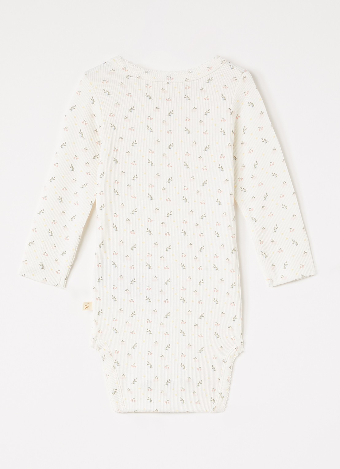 Lil 'Atelier NBFGago romper met print - voorkant 2 gebroken wit