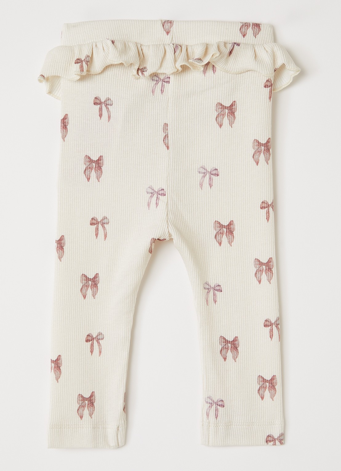 Lil 'Atelier NBFGavo legging met print - voorkant 3 gebroken wit