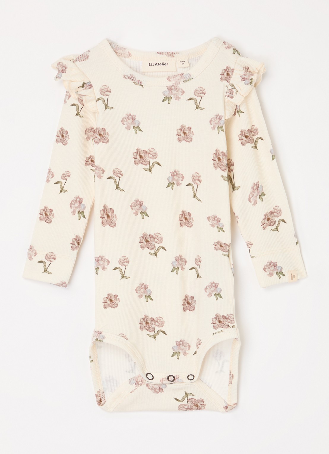 Lil 'Atelier NBFGavo romper in  katoenblend - voorkant beige
