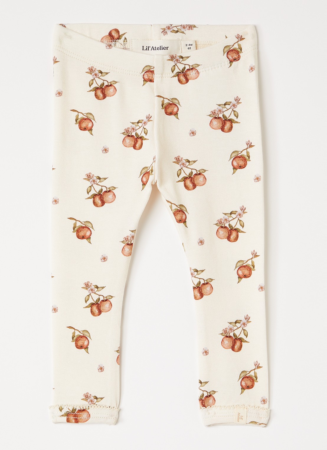Lil 'Atelier NBFGAyo legging met print - voorkant creme
