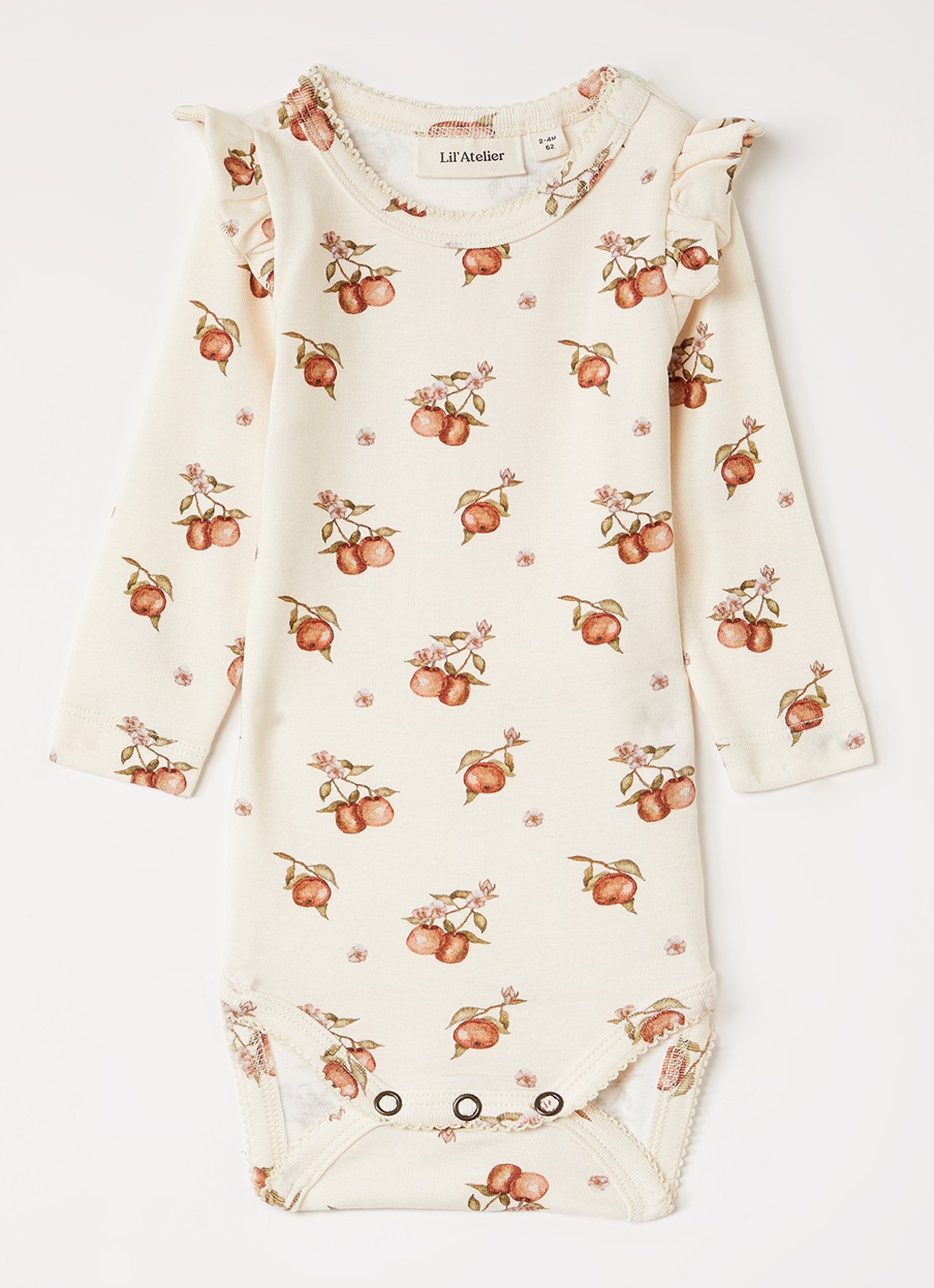 Lil 'Atelier NBFGayo romper met print - voorkant creme