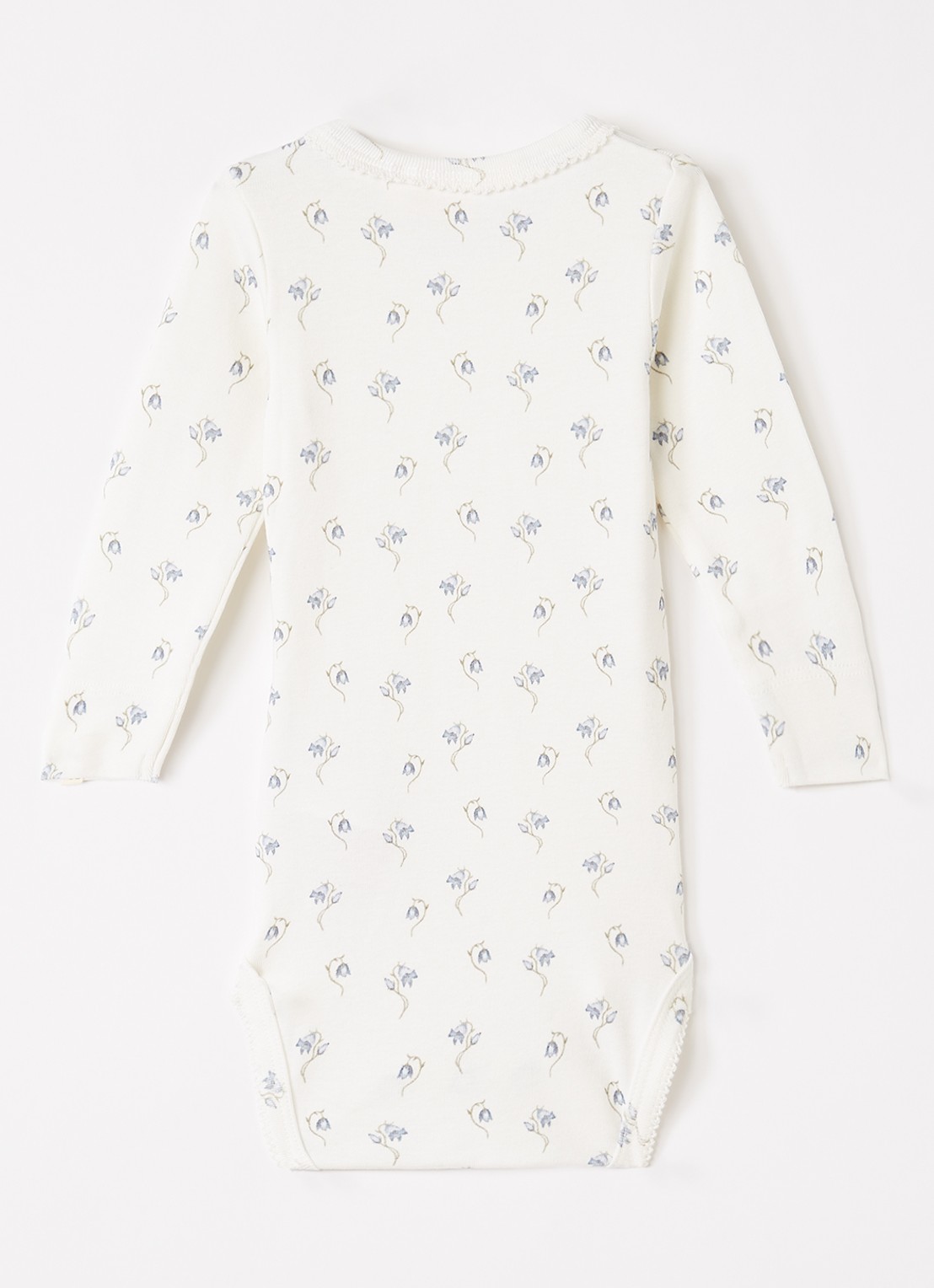 Lil 'Atelier NBFGayo Sag romper met bloemenprint - voorkant 2 gebroken wit