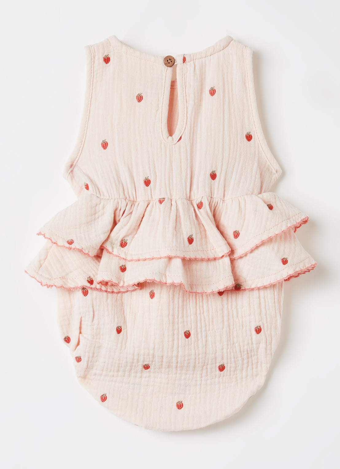 Lil 'Atelier NBFKamma romper met print - voorkant 2 lichtroze