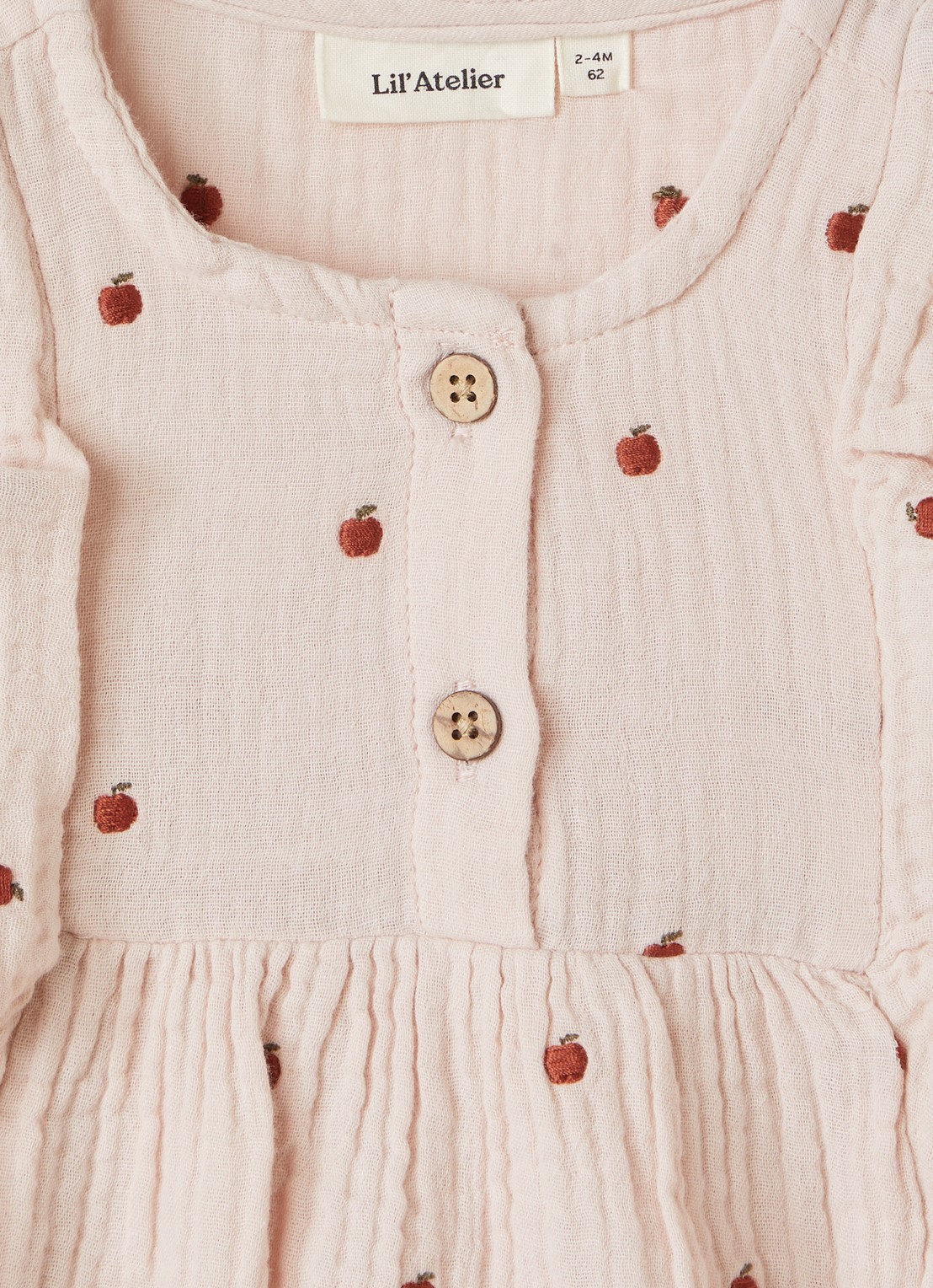 Lil 'Atelier NBFKamma tuniekjurk met borduring - detail 3 oudroze