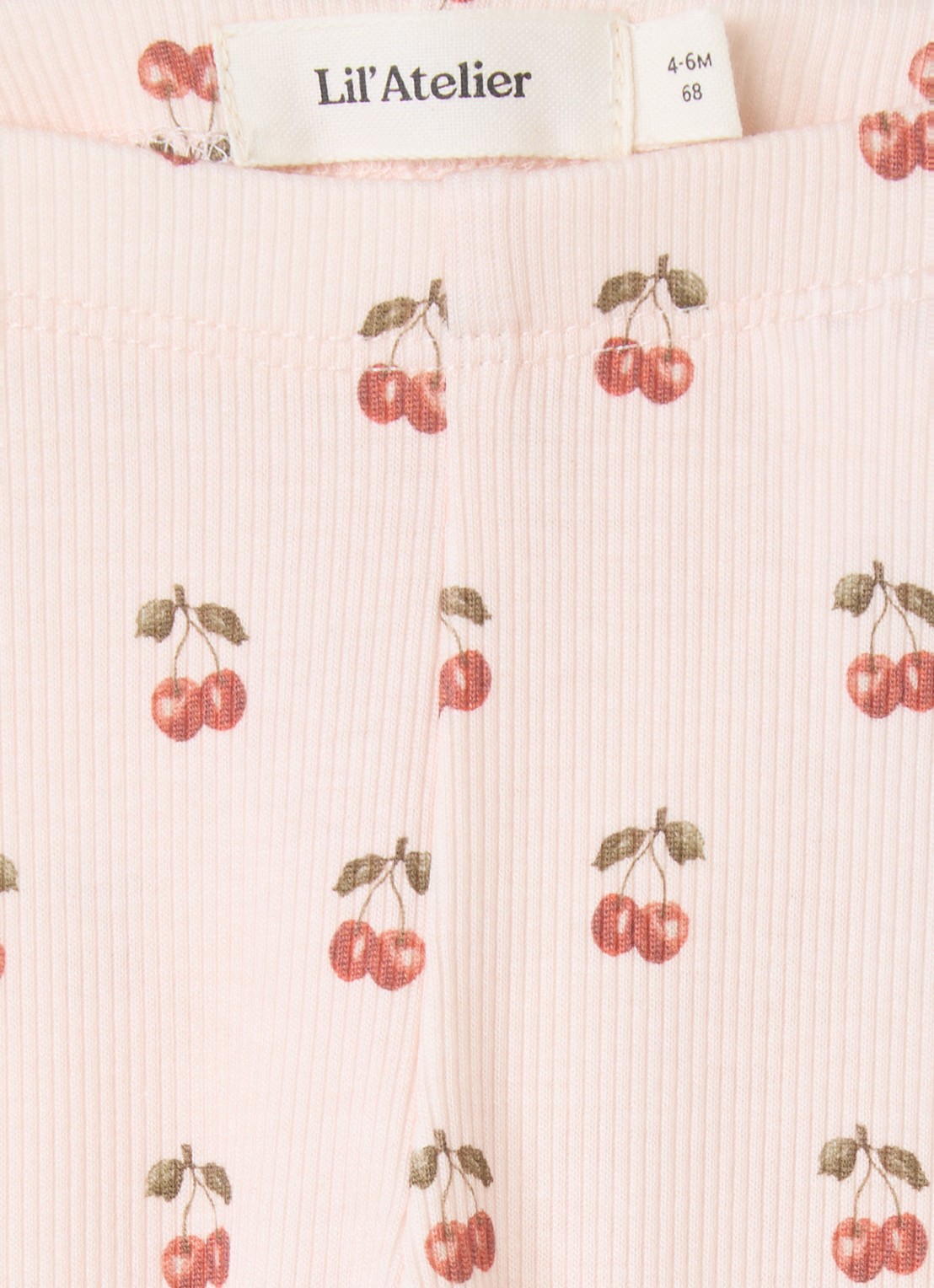 Lil 'Atelier NBFLavo ribgebreide legging  - detail 3 lichtroze
