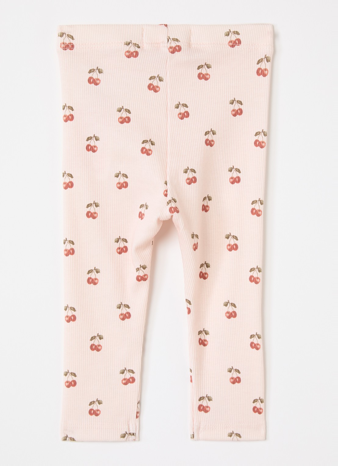 Lil 'Atelier NBFLavo ribgebreide legging  - voorkant 2 lichtroze