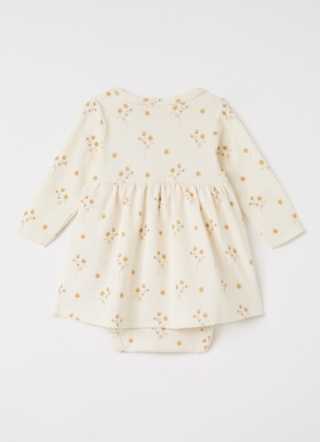 Lil 'Atelier NBFLayo jurk met bloemenprint - achterkant creme