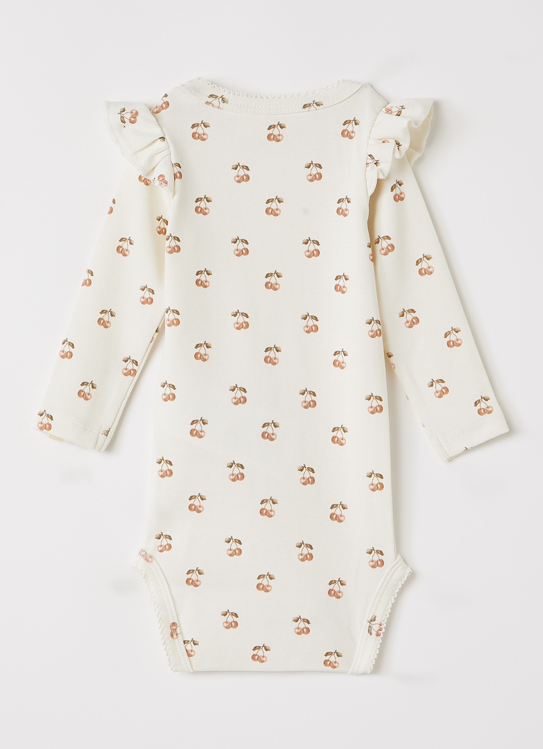 Lil 'Atelier NBFLayo romper met print - voorkant 2 gebroken wit