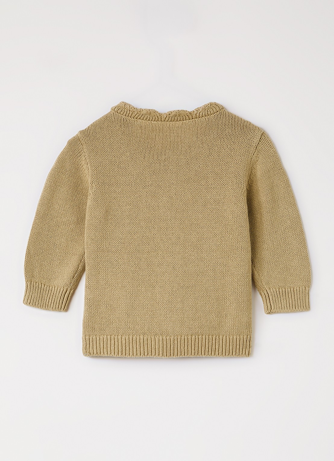 Lil 'Atelier NBFLeou grofgebreid vest - achterkant 3 khaki
