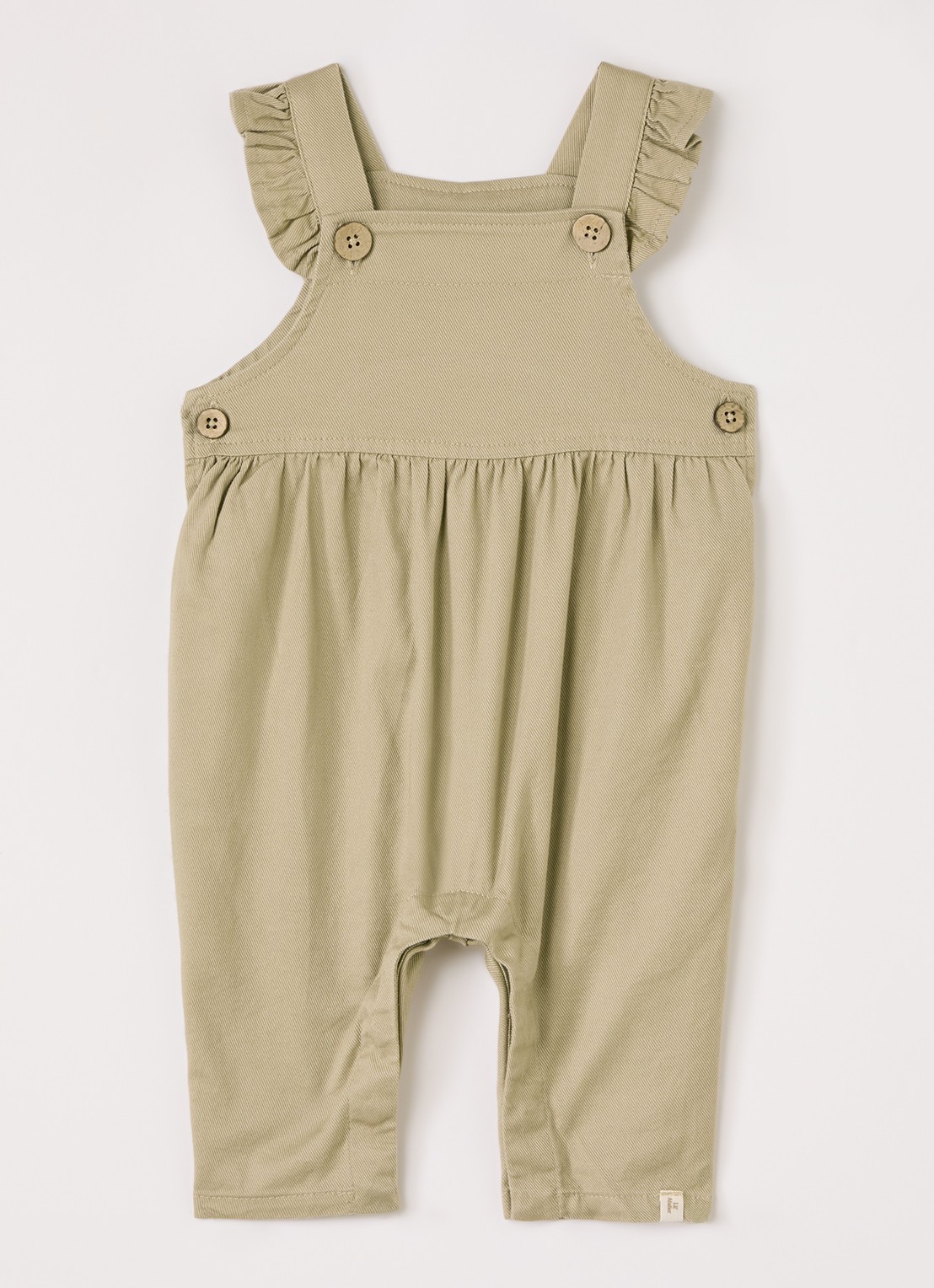 Lil 'Atelier NBFLoden slim fit tuinbroek - voorkant beige