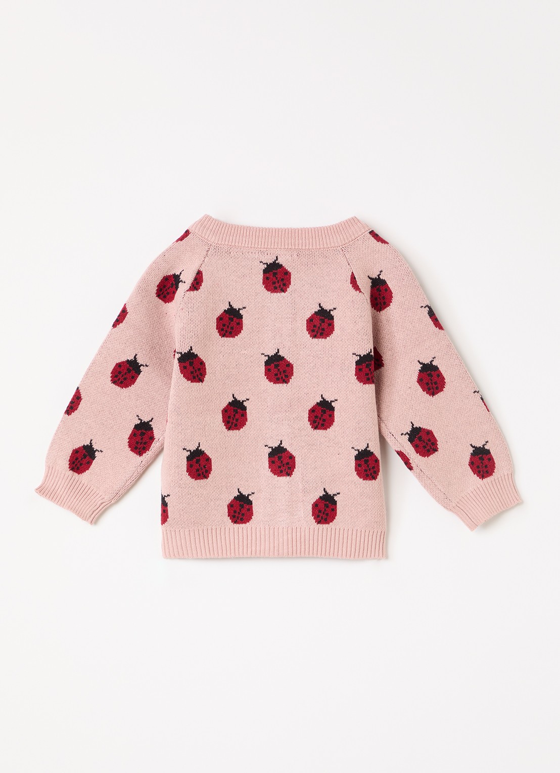 Lil 'Atelier NBFLulio fijngebreid vest met ingebreid patroon - achterkant roze