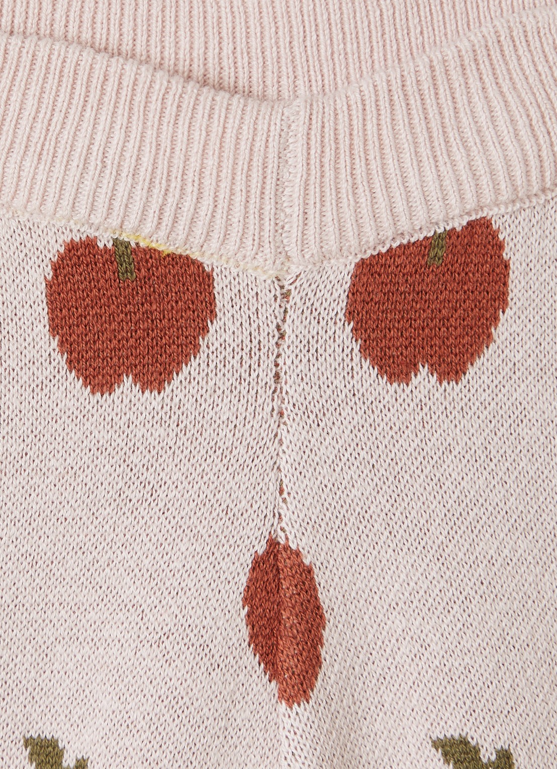 Lil 'Atelier NBFLulio fijngebreide legging met print - detail lichtroze
