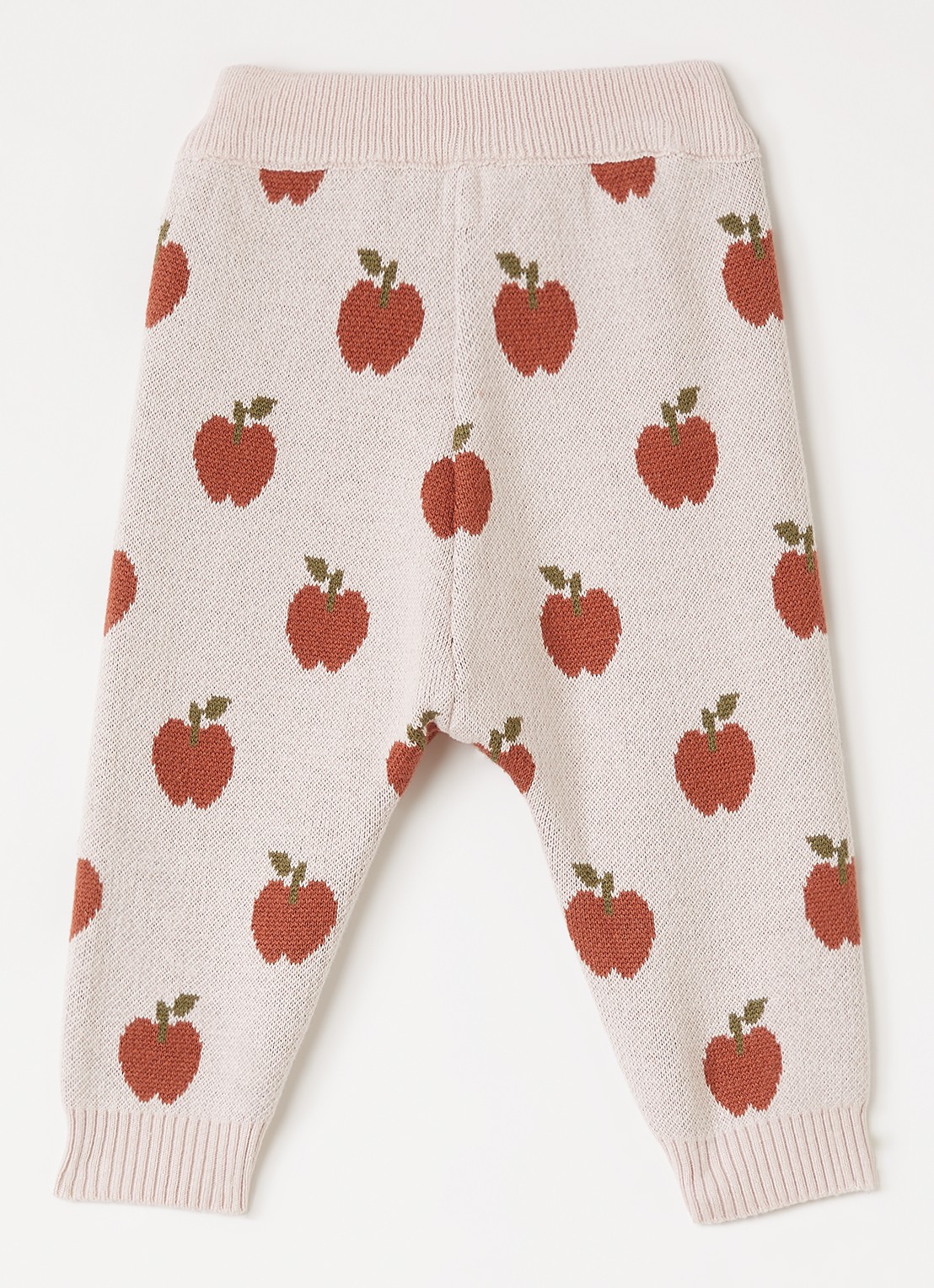 Lil 'Atelier NBFLulio fijngebreide legging met print - voorkant 3 lichtroze