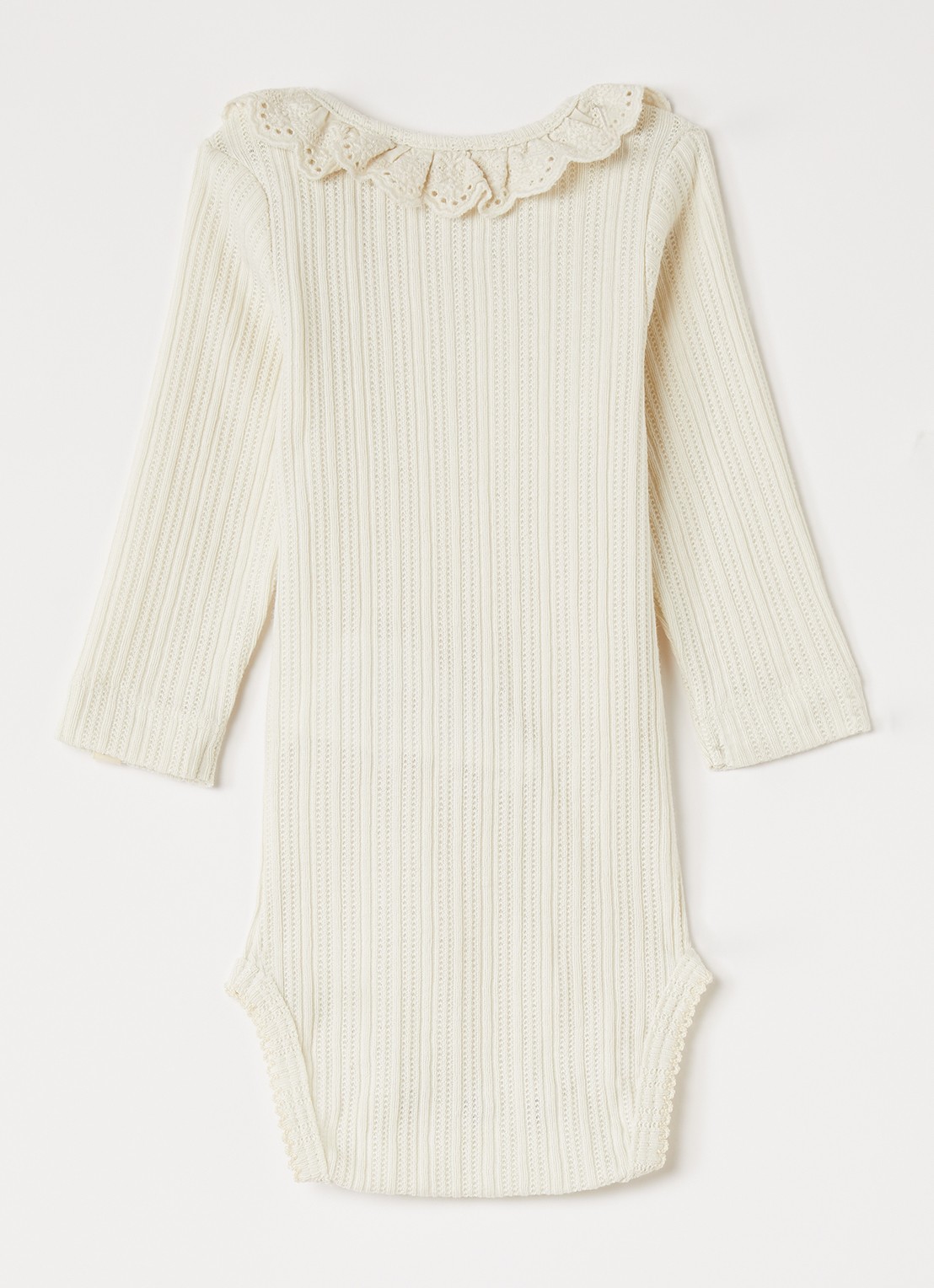 Lil 'Atelier NBFLuva romper met kraag - voorkant 2 gebroken wit