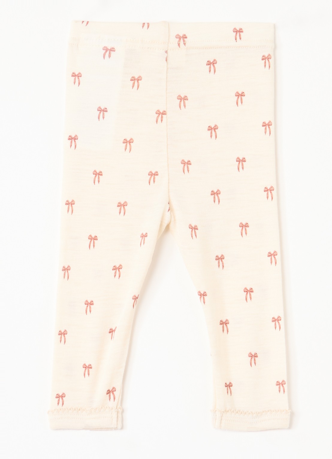 Lil 'Atelier NBFNalu legging in merino wolblend  - voorkant 4 creme