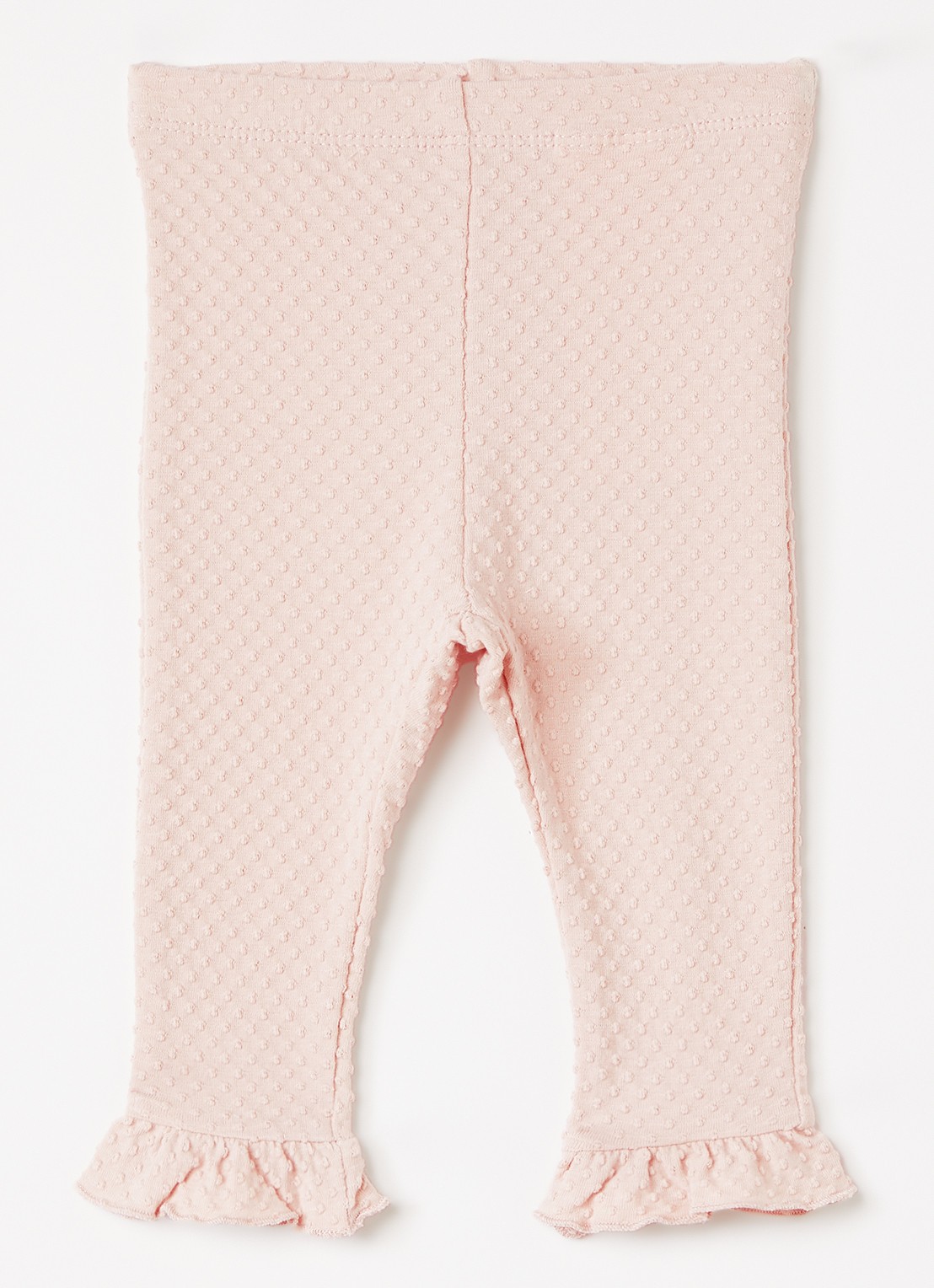 Lil 'Atelier NBFNoel flared fit legging met structuur - voorkant 2 violet