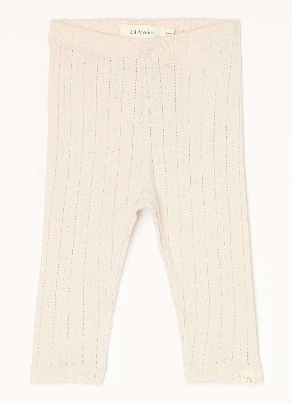 Lil 'Atelier NBFRachel legging in  katoenblend - voorkant 2 oudroze