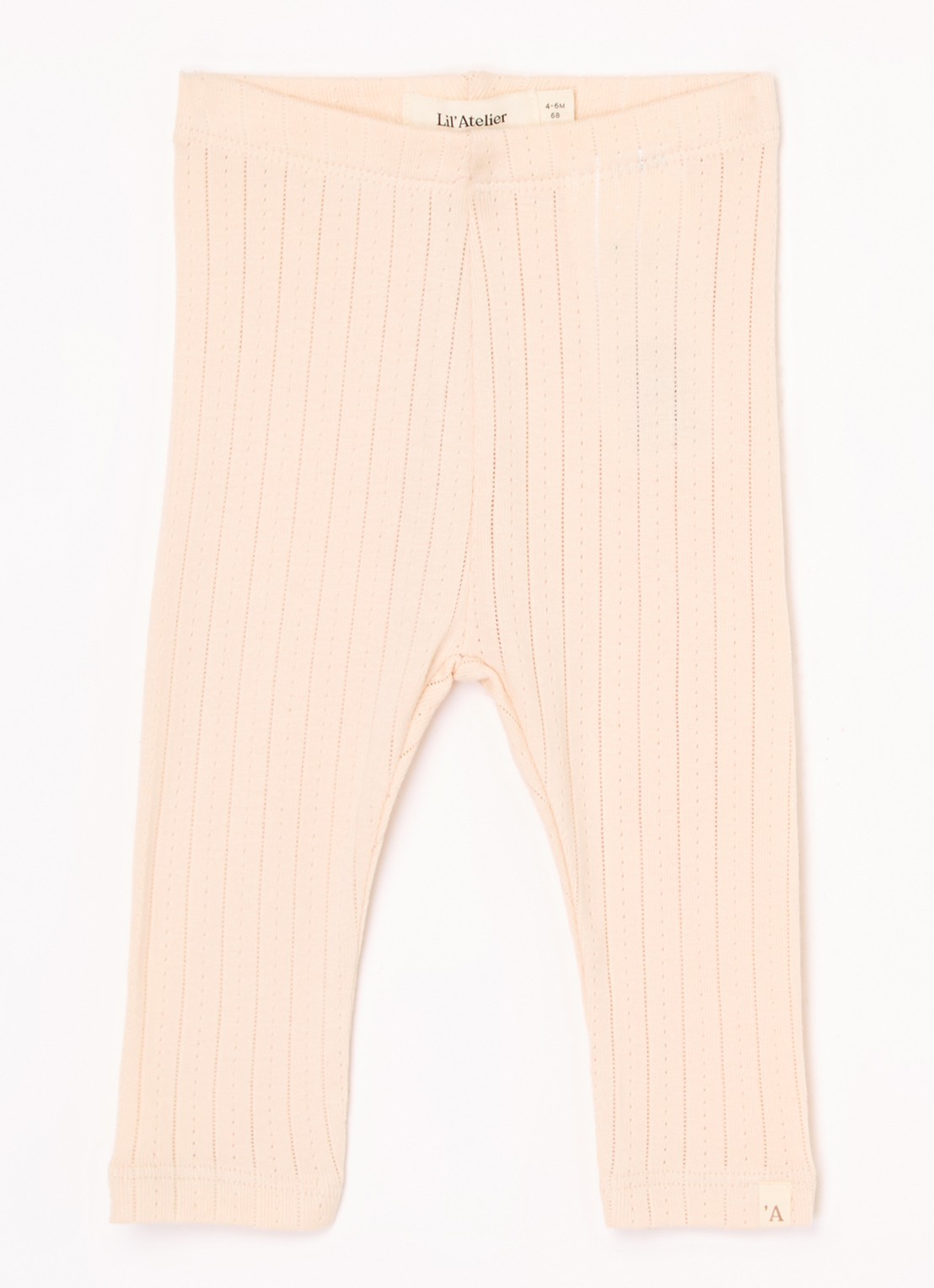 Lil 'Atelier NBFRachel legging in  katoenblend - voorkant 2 lichtroze