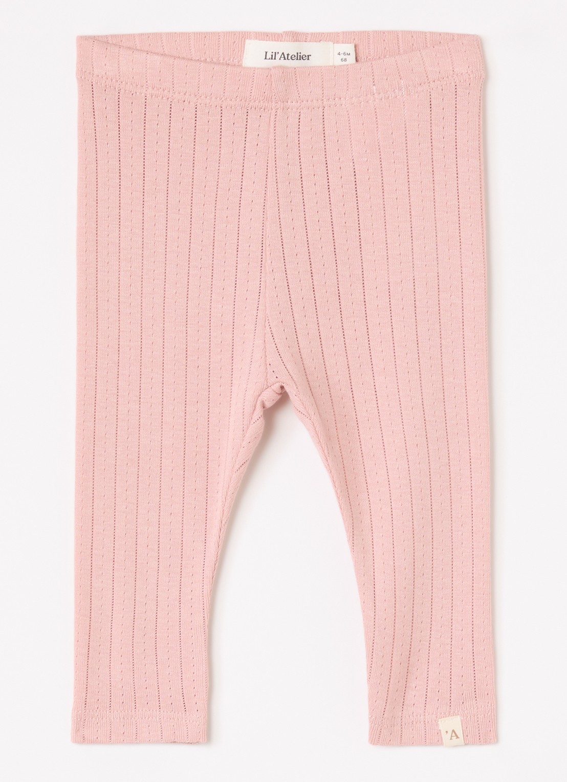 Lil 'Atelier NBFRachel legging met stretch - voorkant roze