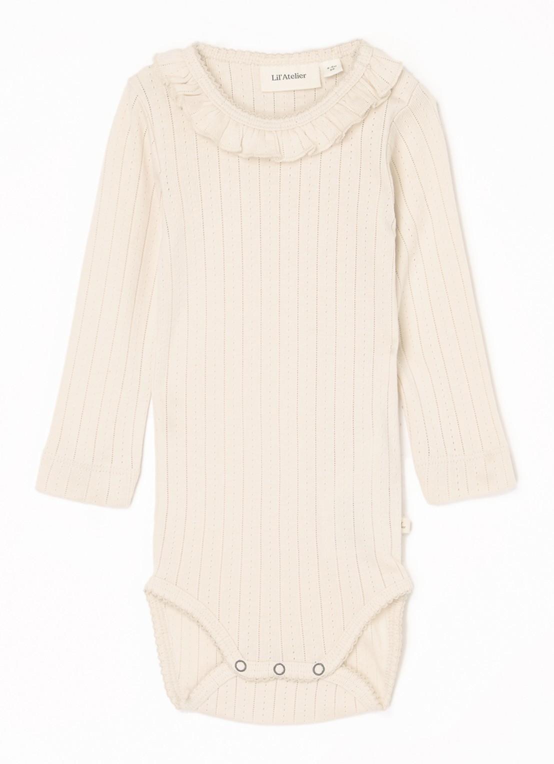 Lil 'Atelier NBFRachel romper in  katoenblend - voorkant beige
