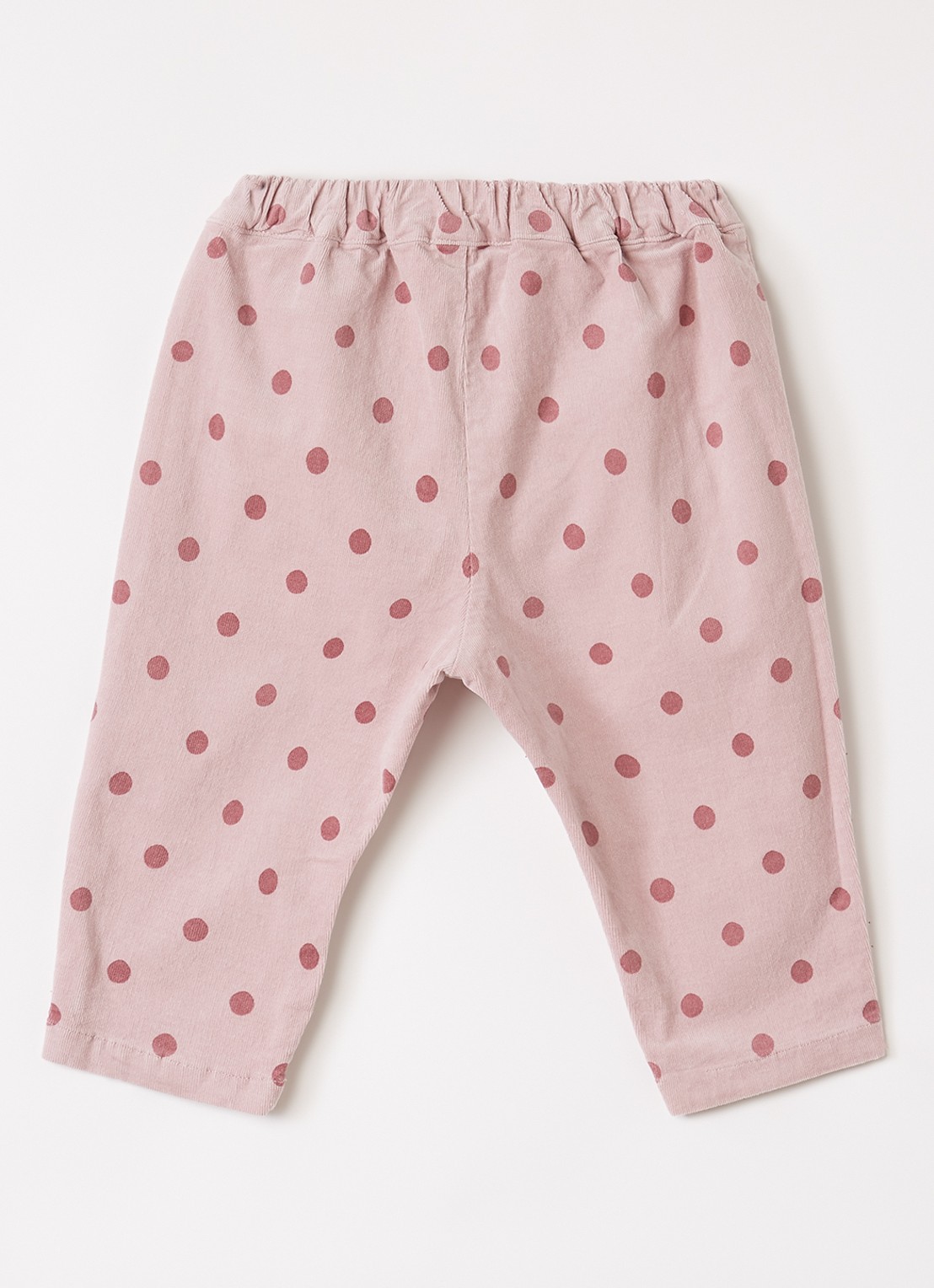 Lil 'Atelier NBFSomba straight fit broek met stippenprint - voorkant 3 roze