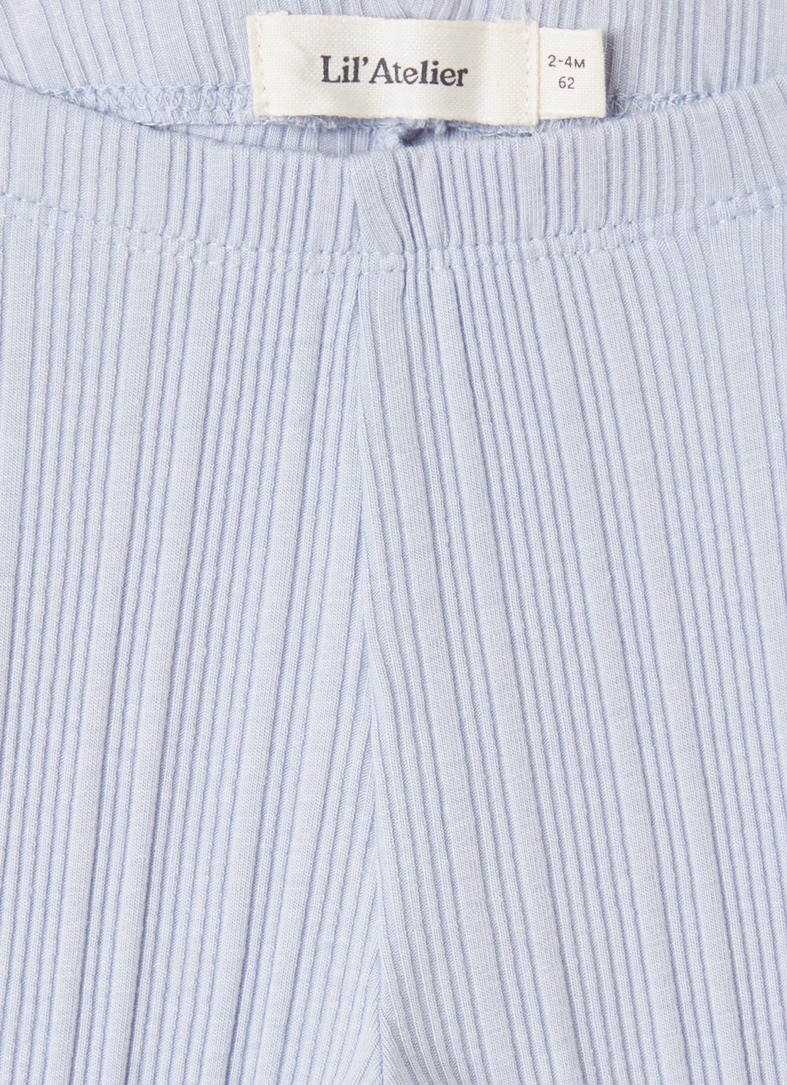 Lil 'Atelier NBFTansy legging met ribstructuur - detail 3 lichtblauw