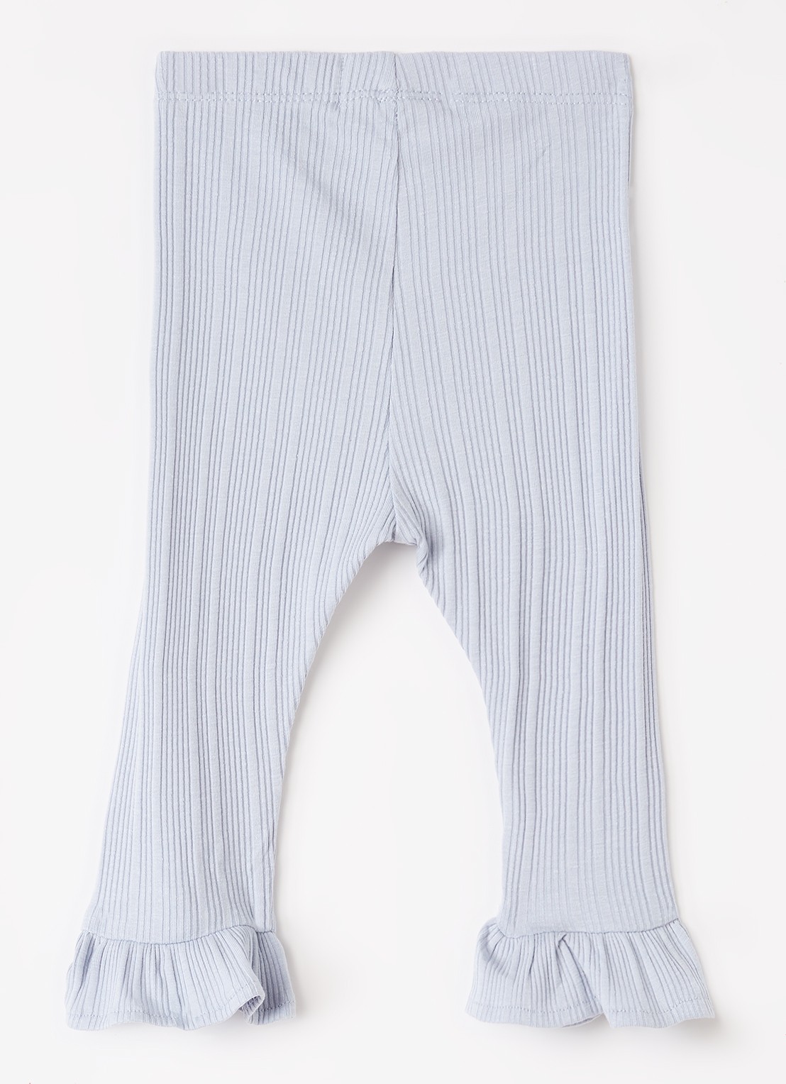 Lil 'Atelier NBFTansy legging met ribstructuur - voorkant 2 lichtblauw