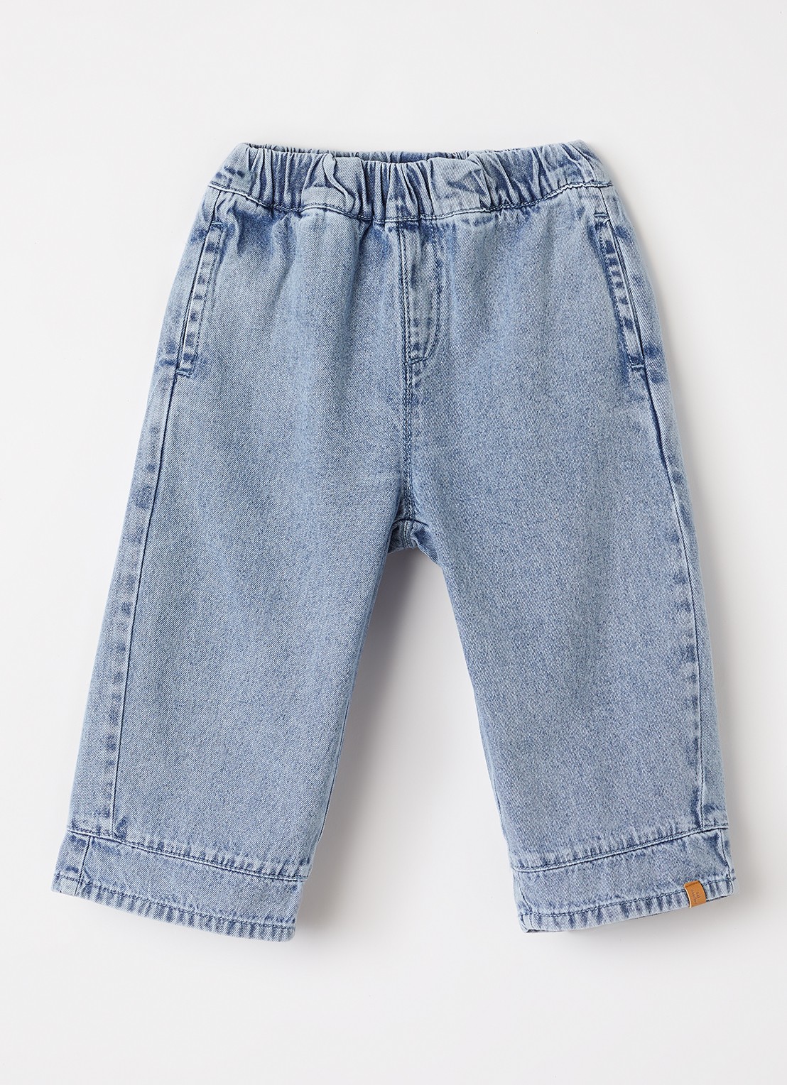 Lil 'Atelier NBFTaya straight leg jeans  - voorkant indigo