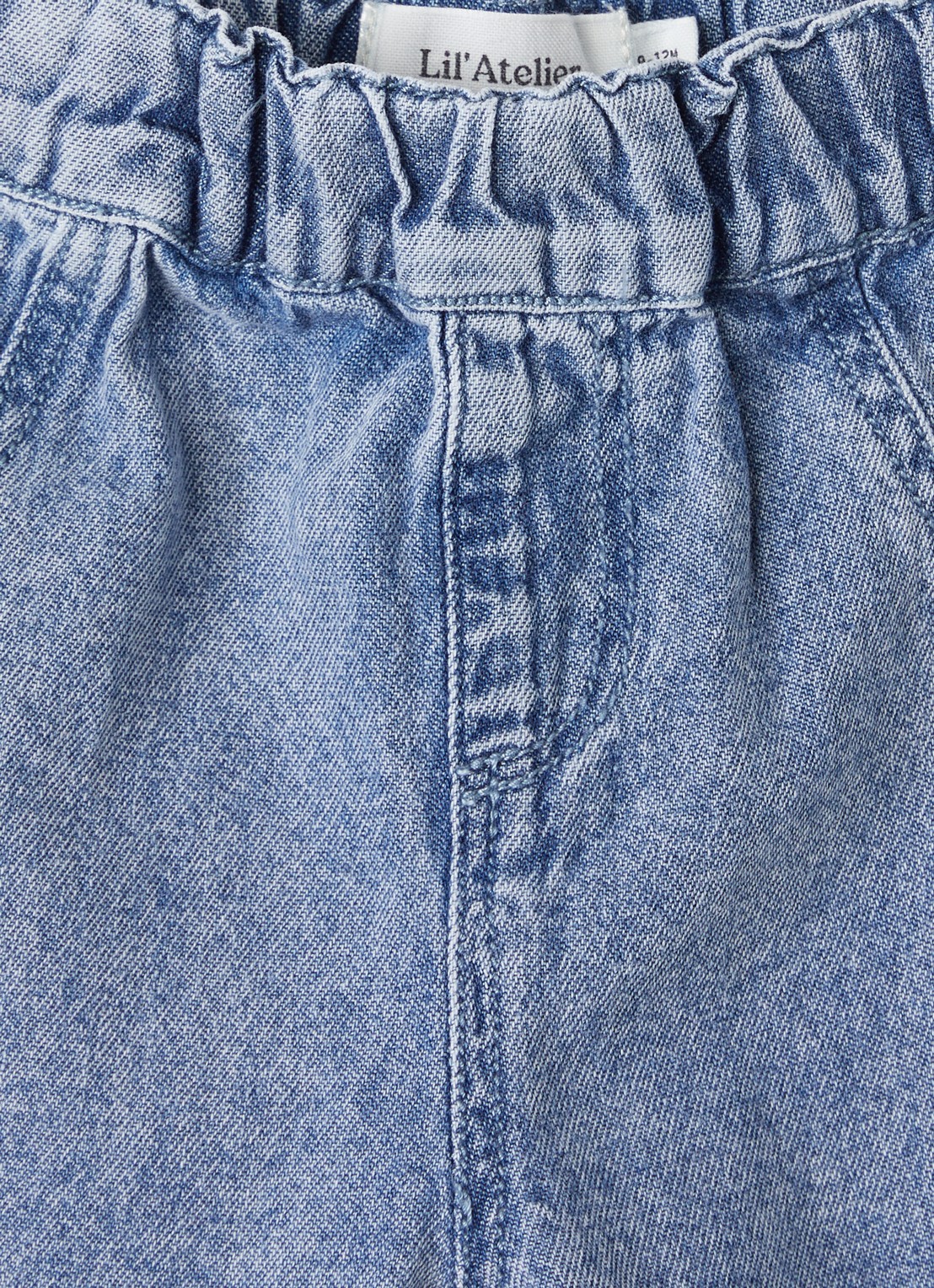 Lil 'Atelier NBFTaya straight leg jeans  - detail indigo