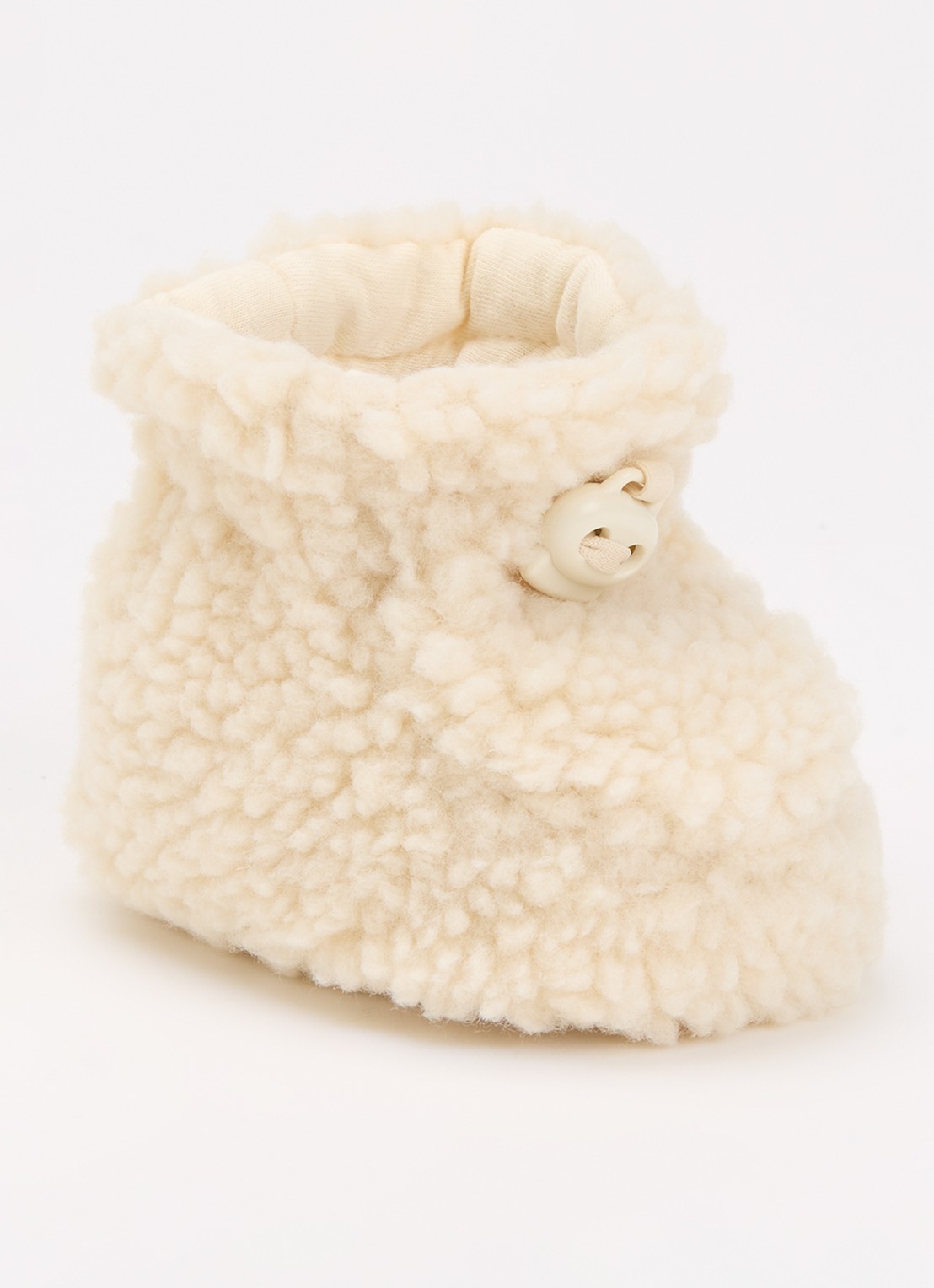 Lil 'Atelier NBMDanco babyslofje van teddy - voorkant 2 grijs