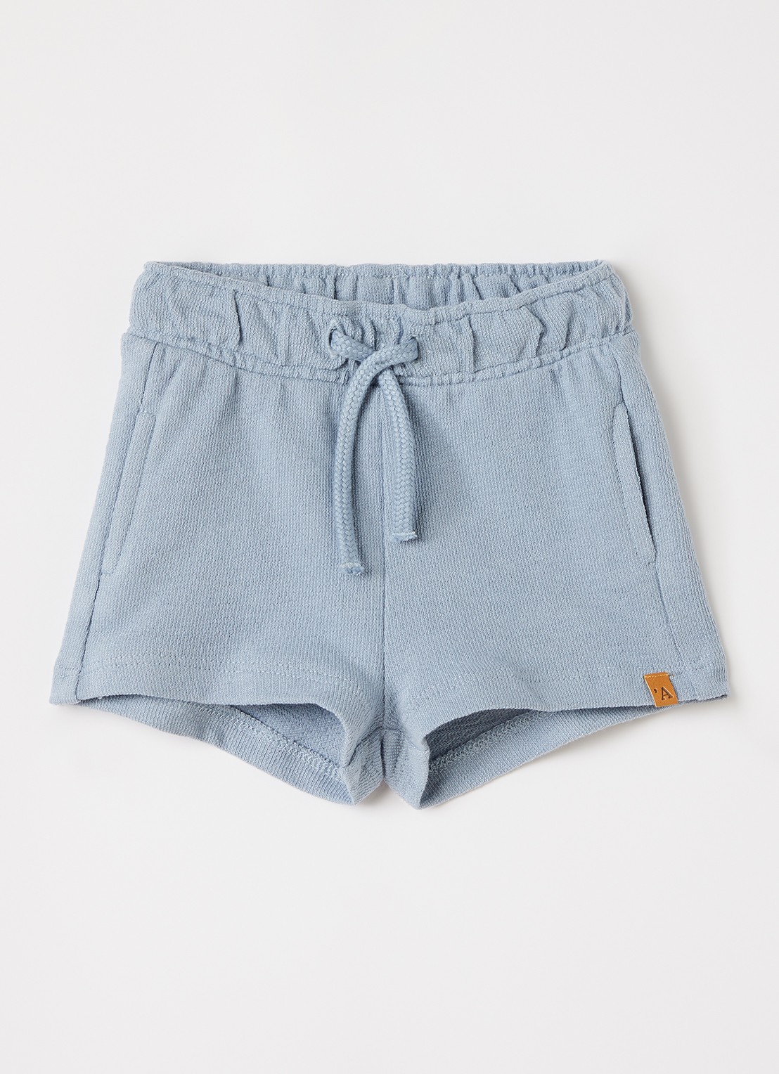 Lil 'Atelier NBMDias loose fit korte broek - voorkant 2 blauwgrijs