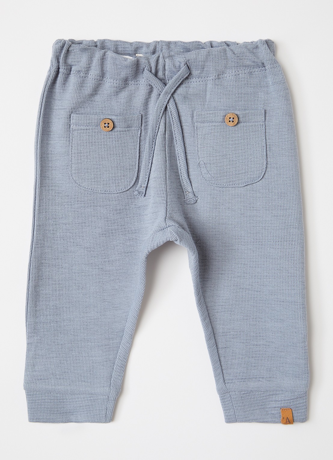 Lil 'Atelier NBMFalk tapered fit joggingbroek - voorkant grijs