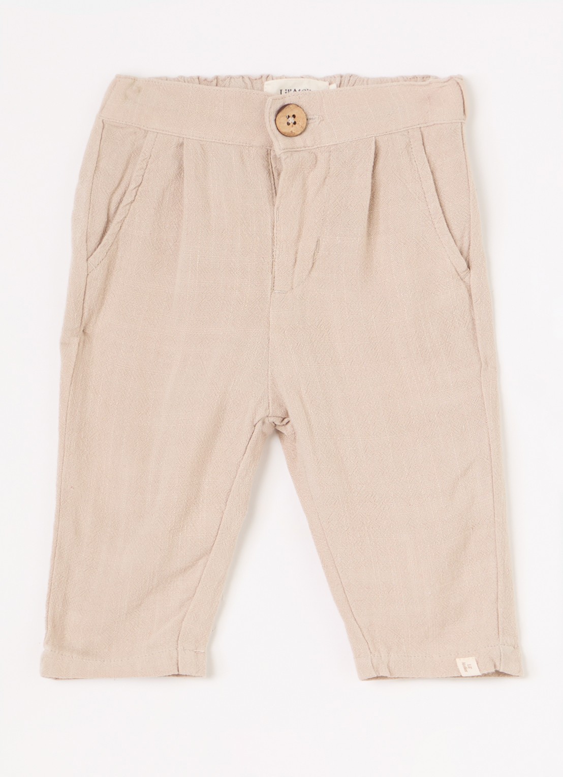 Lil 'Atelier NBMFreddie straight fit pantalon - voorkant 5 beige