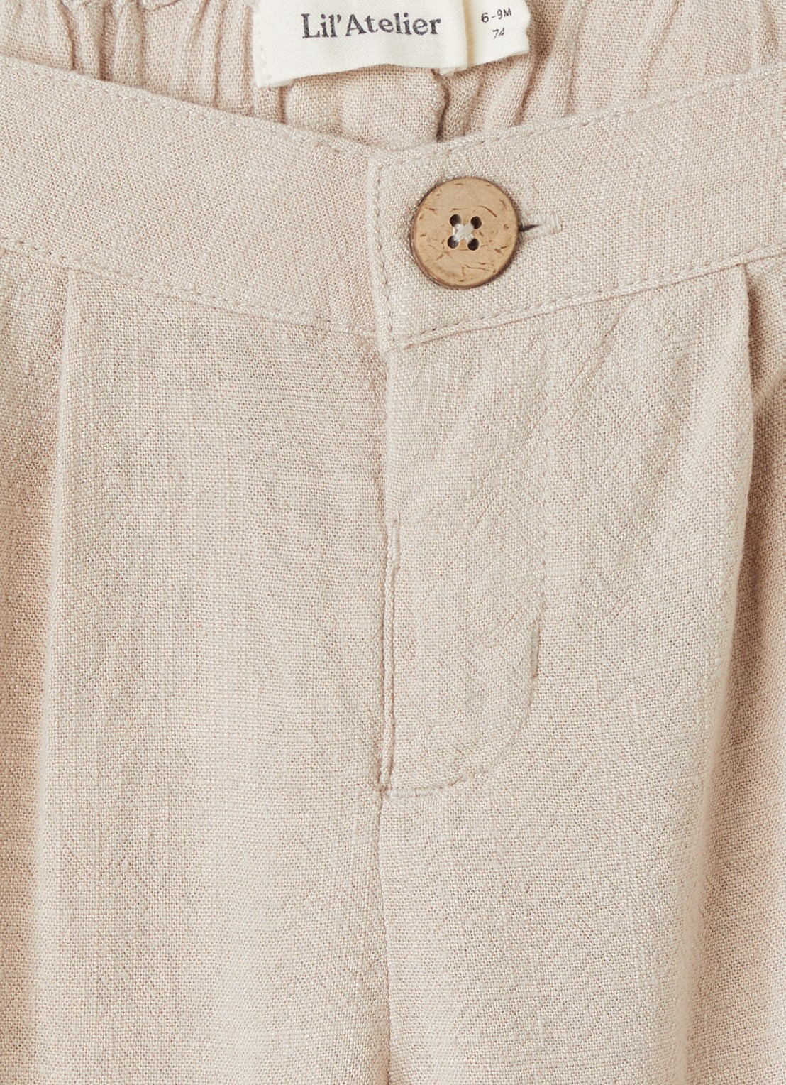Lil 'Atelier NBMFreddie straight fit pantalon - detail 3 beige