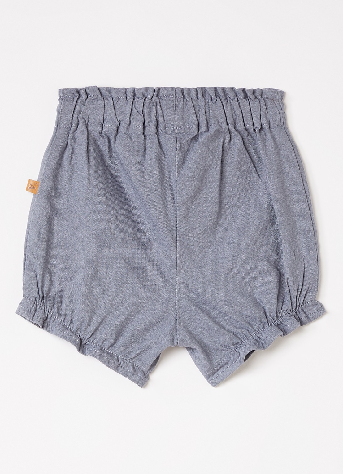 Lil 'Atelier NBMFredrik loose fit korte broek - voorkant 4 grijs