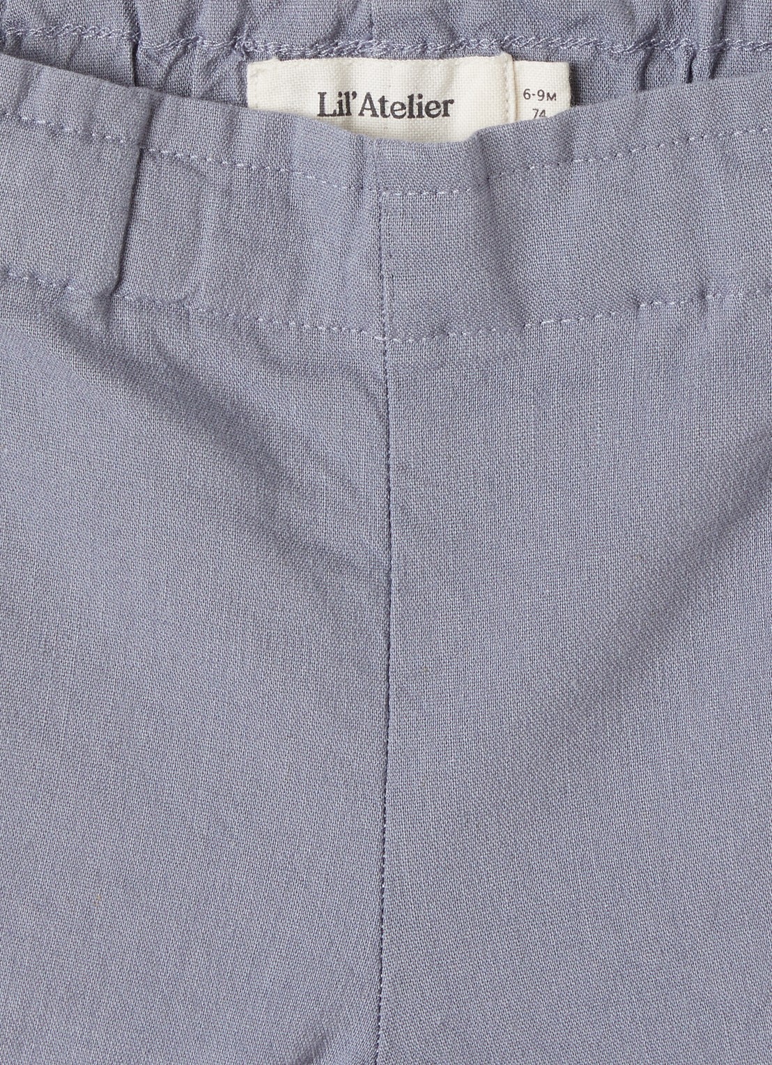 Lil 'Atelier NBMFredrik loose fit korte broek - detail 2 grijs