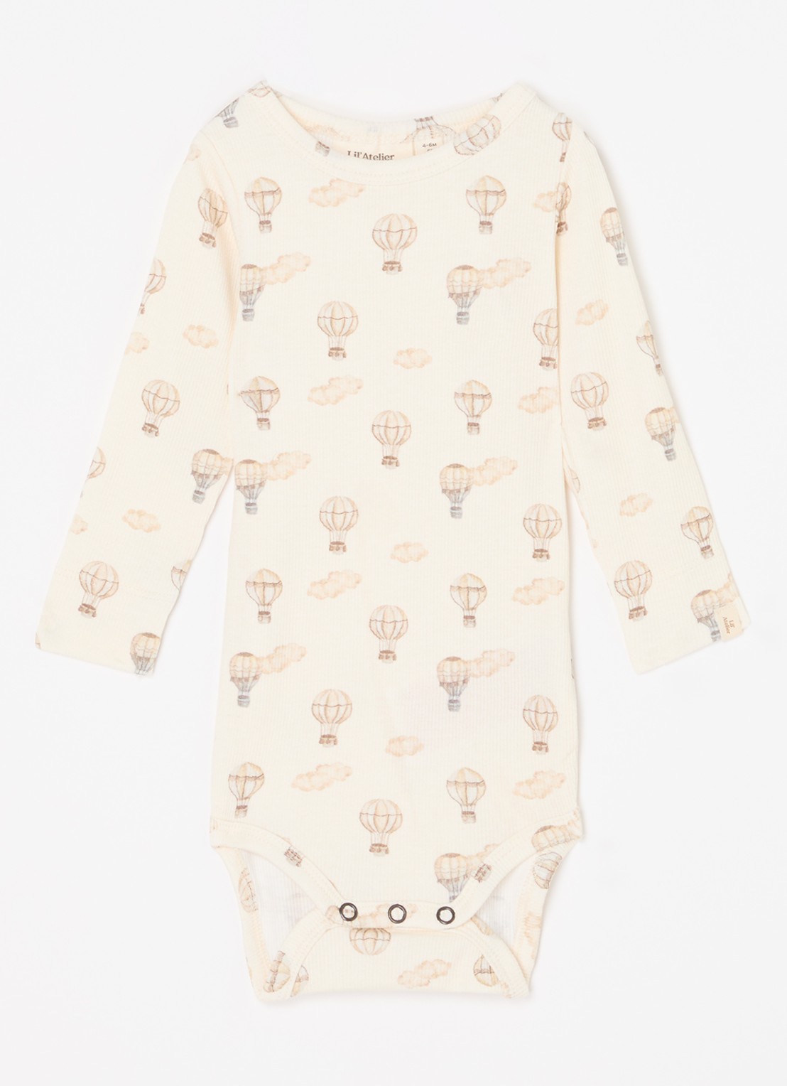 Lil 'Atelier NBMGavo romper in  katoenblend - voorkant beige