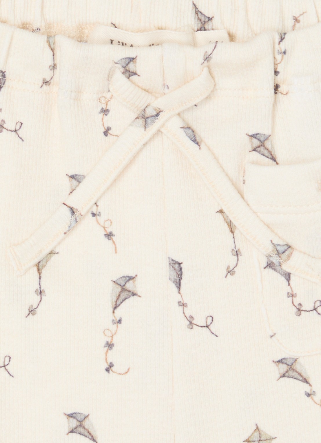Lil 'Atelier NBMGavo tapered fit joggingbroek in  katoenblend - detail 3 beige