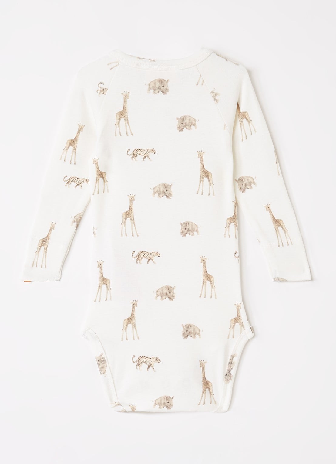 Lil 'Atelier NBMGayo Elm romper met print - achterkant gebroken wit